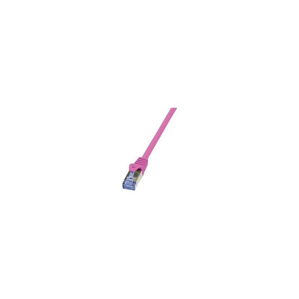 LogiLink Câble patch, Cat. 6A, S/FTP, 2 m, rose