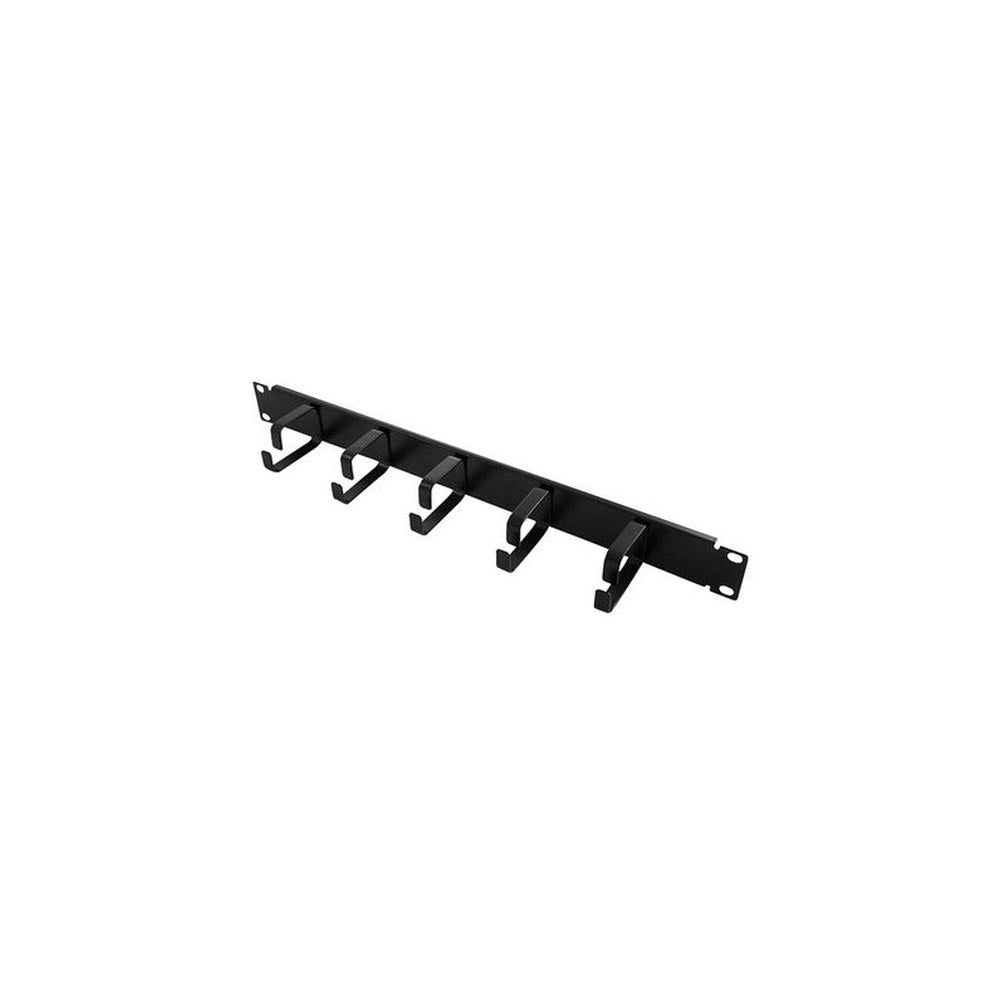 LogiLink Panneau de gestion de câbles 19", 1 U, 5 anneaux en