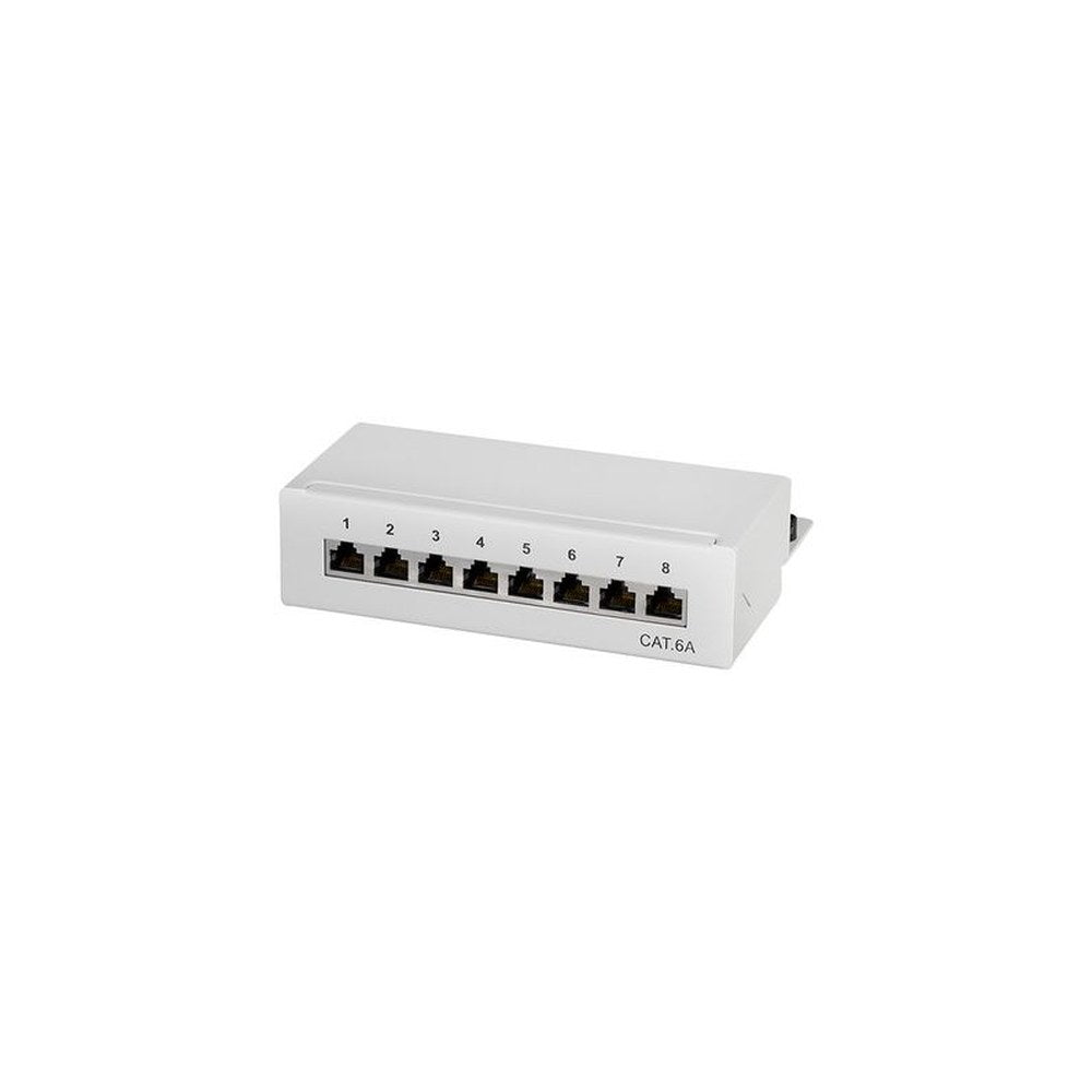 LogiLink Panneau de brassage de bureau Cat. 6A, 12 ports,