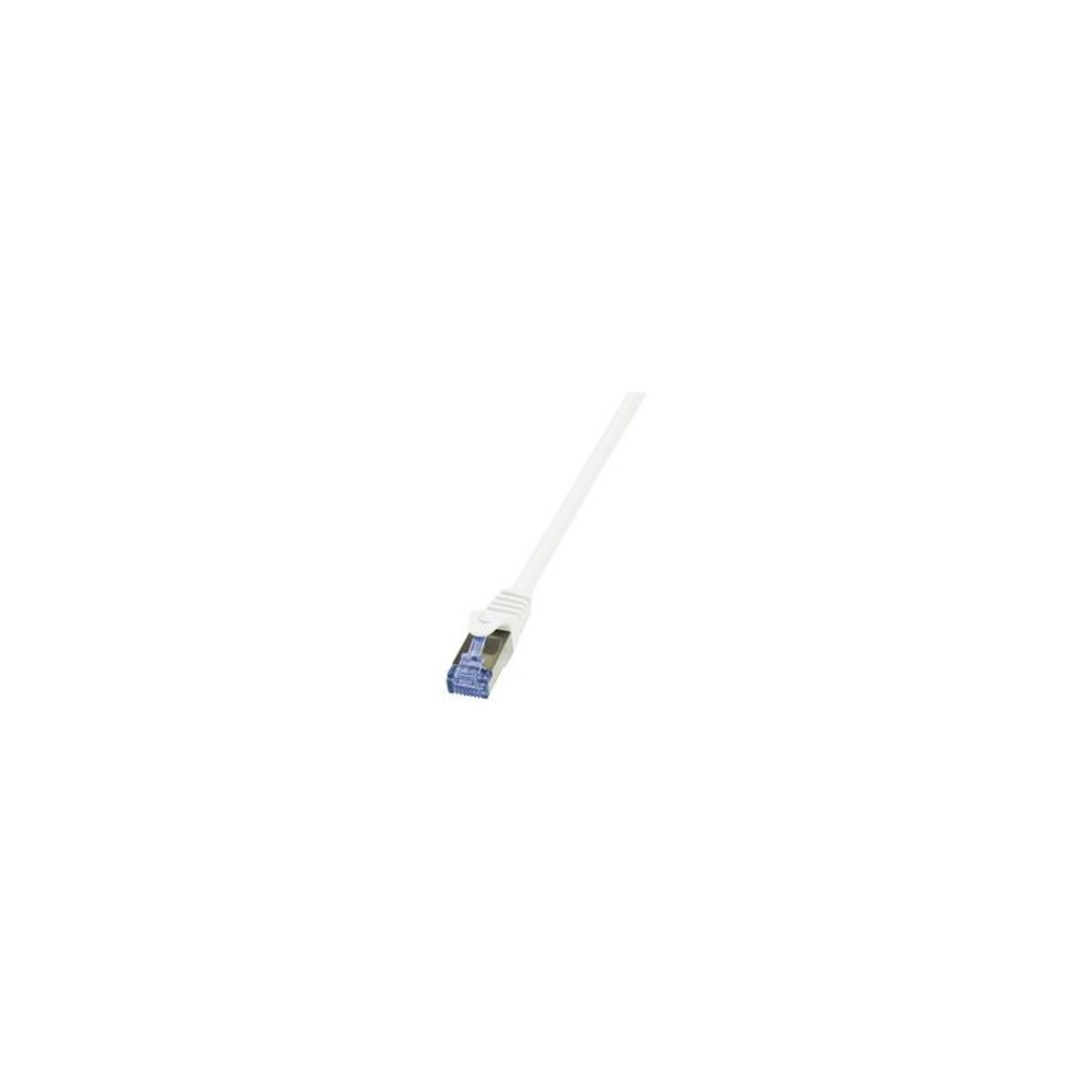 LogiLink Câble patch PrimeLine, Cat. 6A, S/FTP, 10 m, blanc