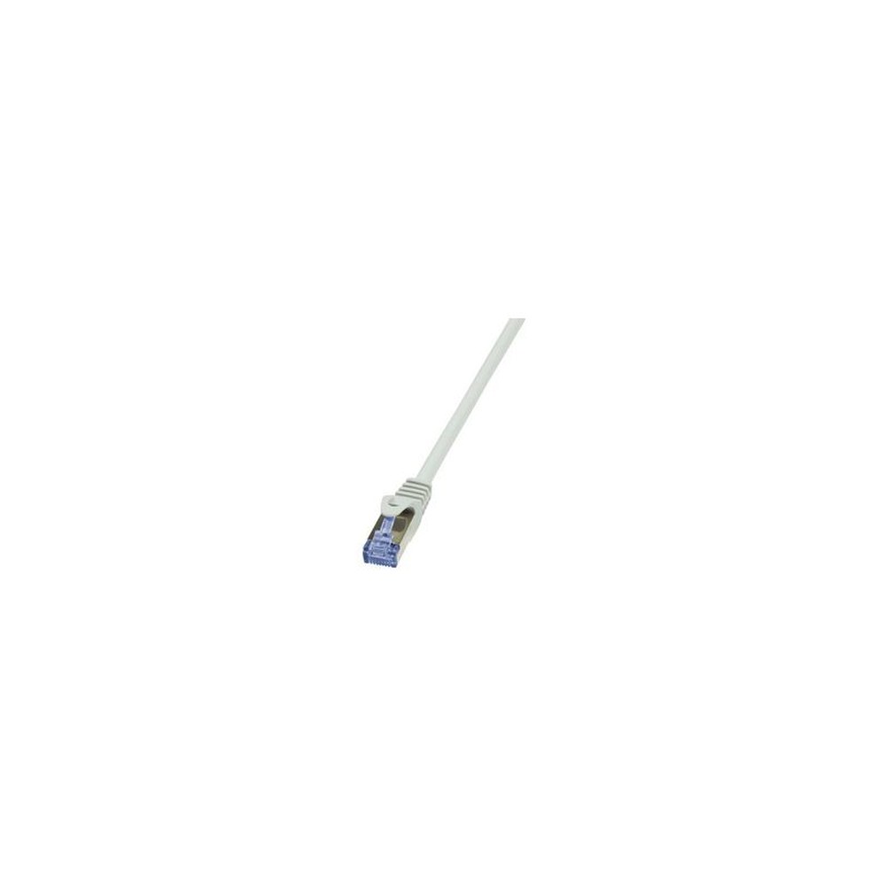 LogiLink Câble patch PrimeLine, Cat. 6A, S/FTP, 0,5 m, gris