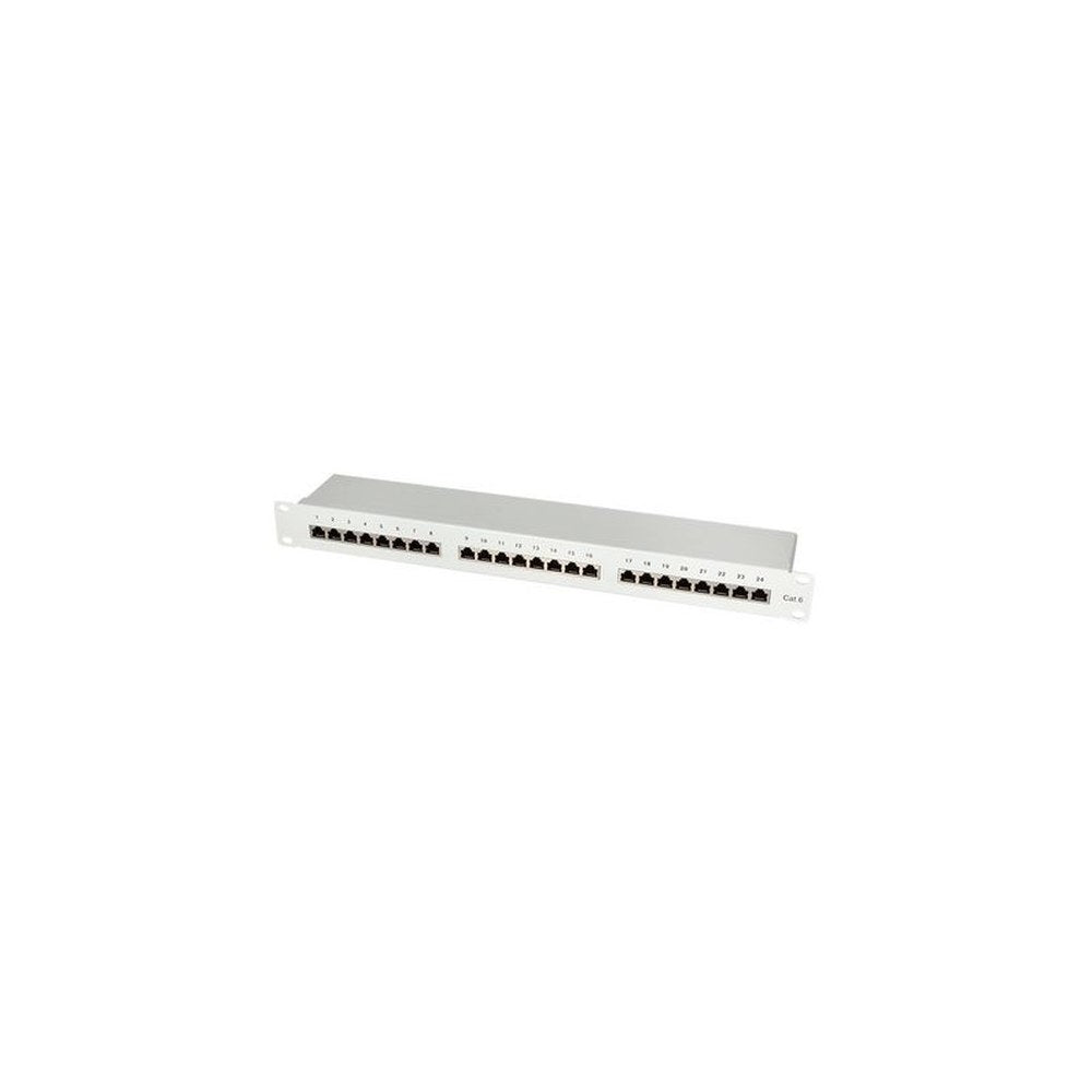 LogiLink Panneau de brassage 19" cat.6 EconLine, 24 ports