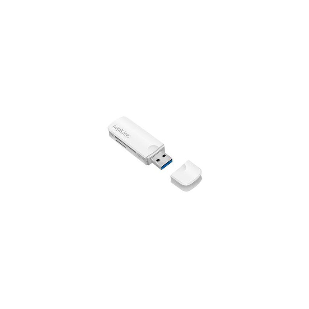 LogiLink Mini lecteur de cartes USB 3.0, blanc