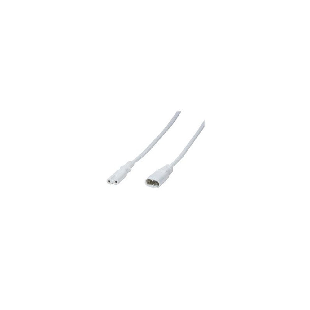 LogiLink Câble de rallonge à 3 broches, C8 - C7, 2,0 m