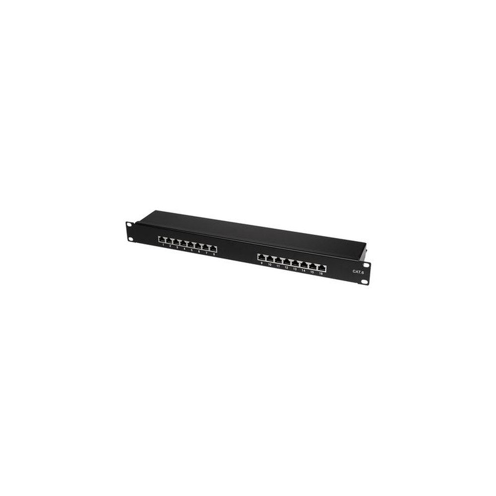 LoogiLink Panneau de brassage 19" cat.6 Econline, 16 ports