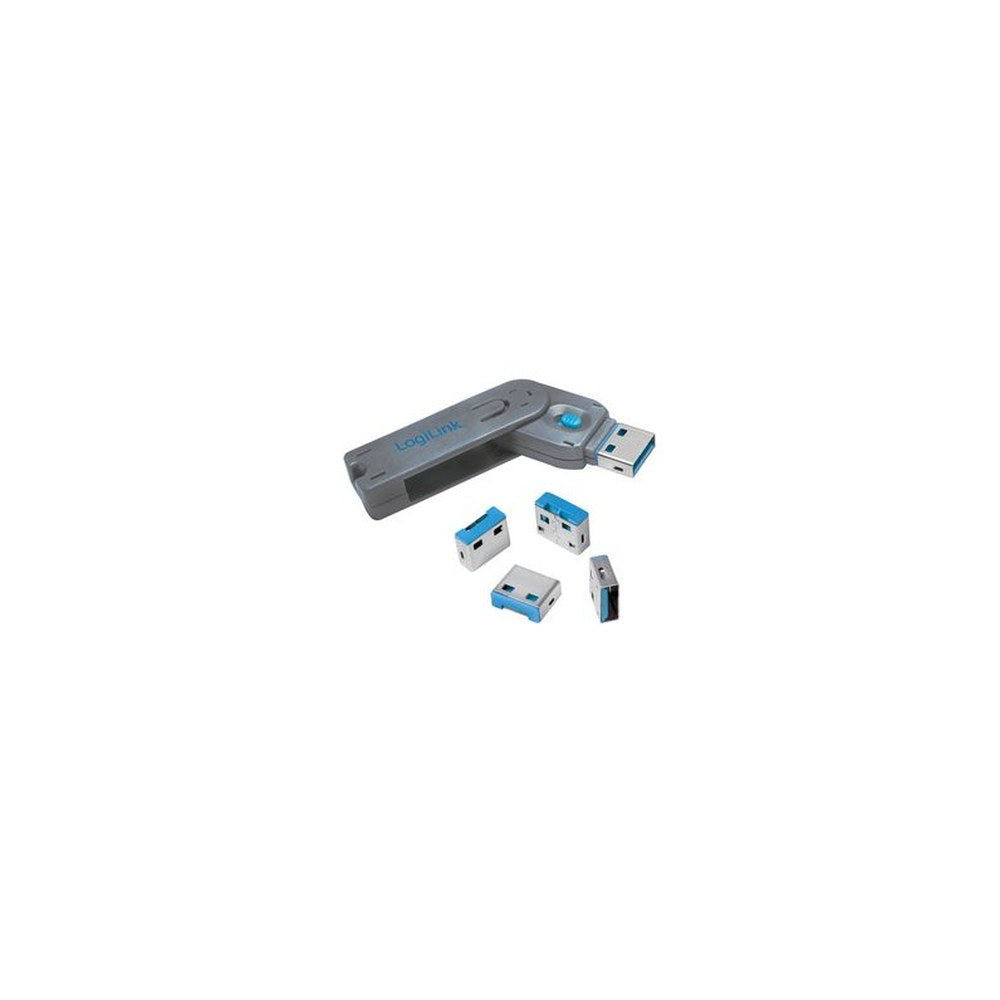 LogiLink Verrou de sécurité USB, 1 clé / 4 verrous