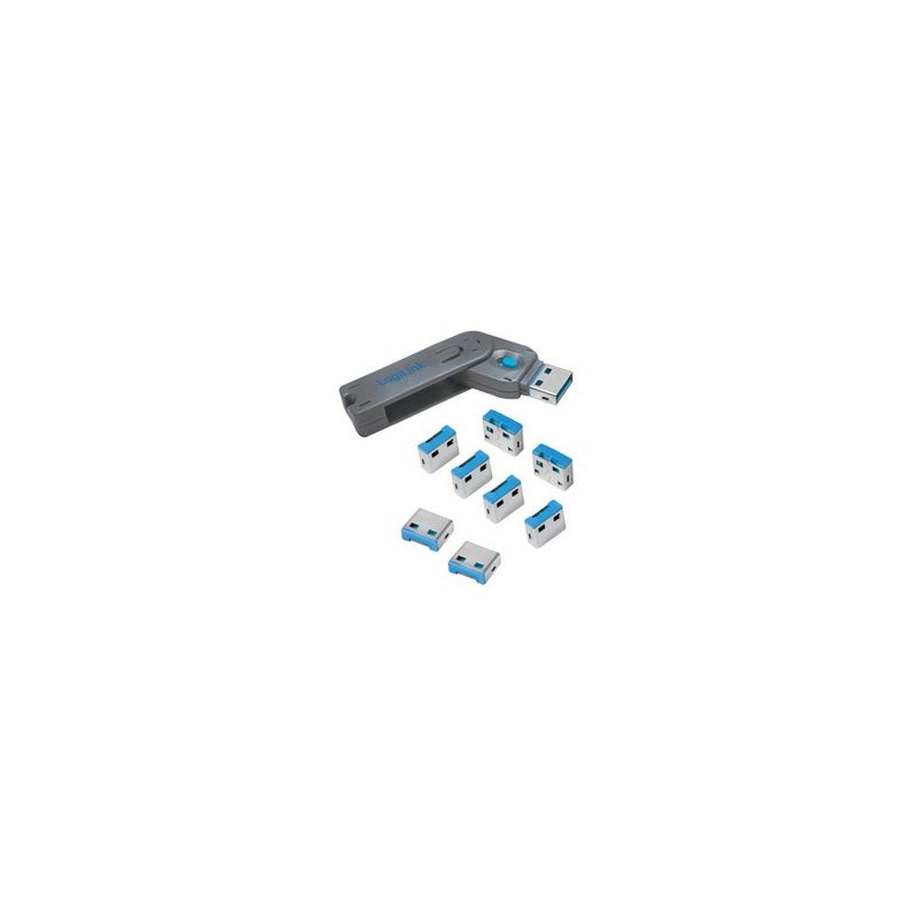 LogiLink Verrou de sécurité USB, 1 clé / 8 verrous