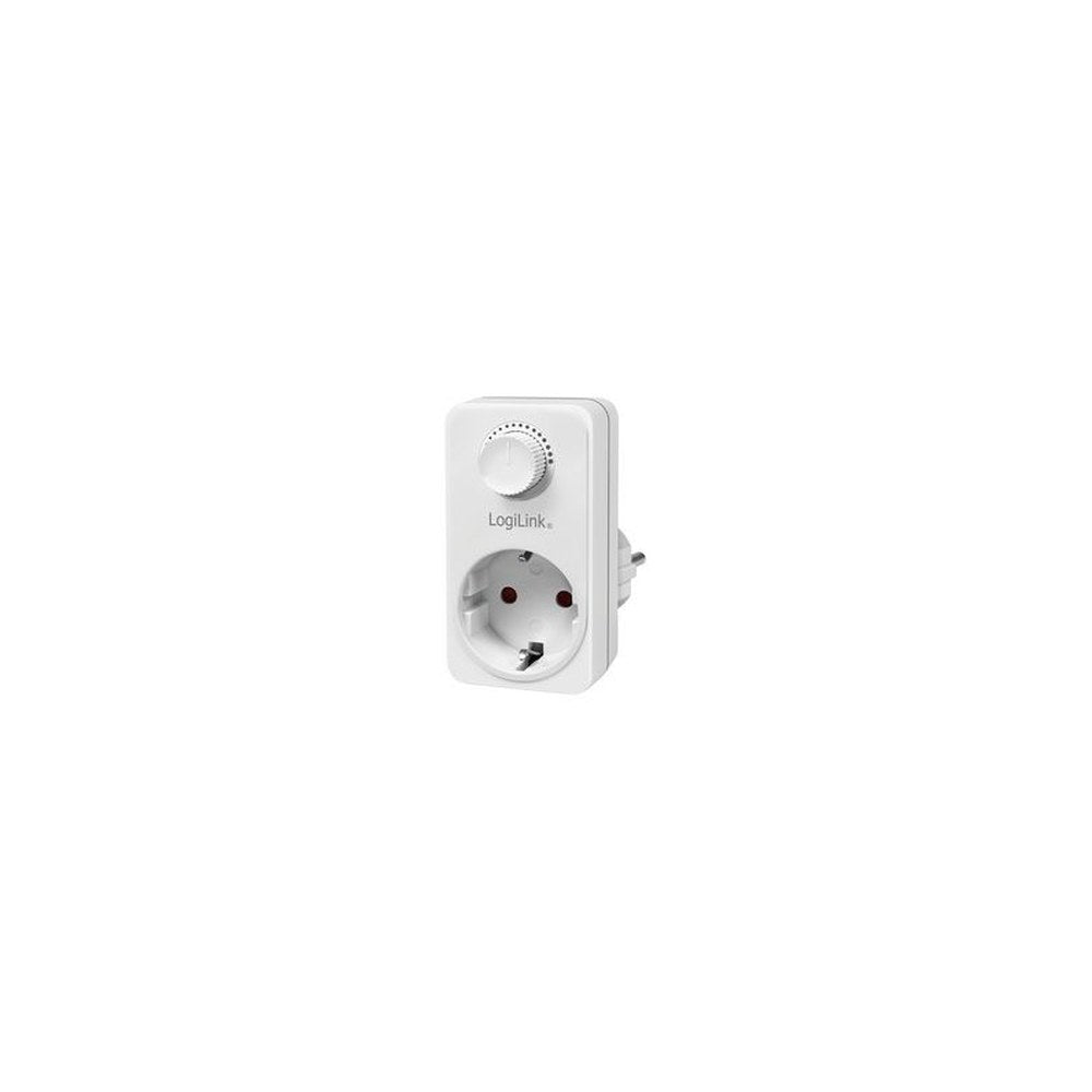 LogiLink Adapterstecker mit Dimmer, weiß