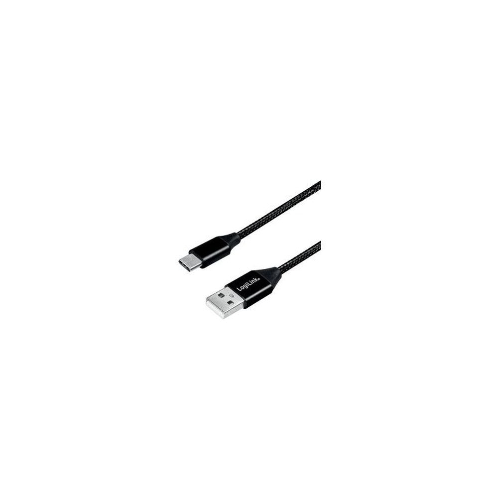 LogiLink Câble USB 2.0, USB-A - USB-C mâle, 1,0 m, noir