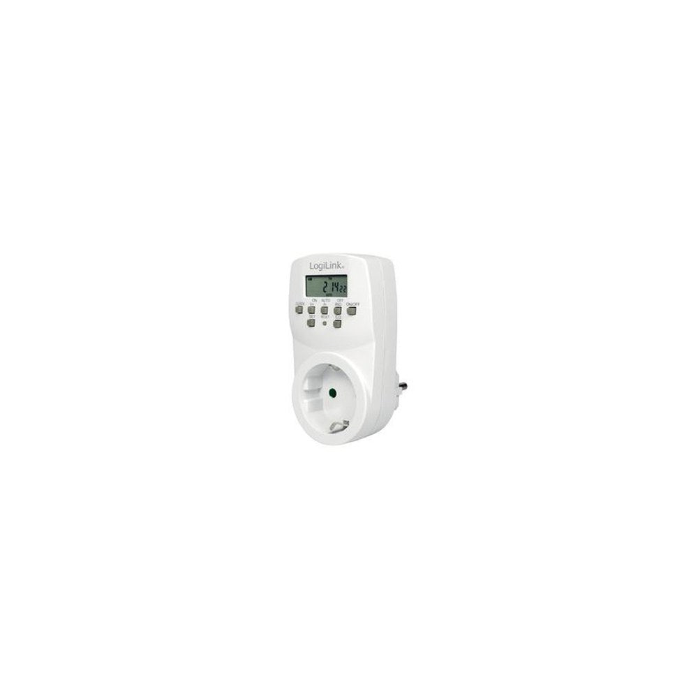 LogiLink Digitale Zeitschaltuhr, IP20, weiß