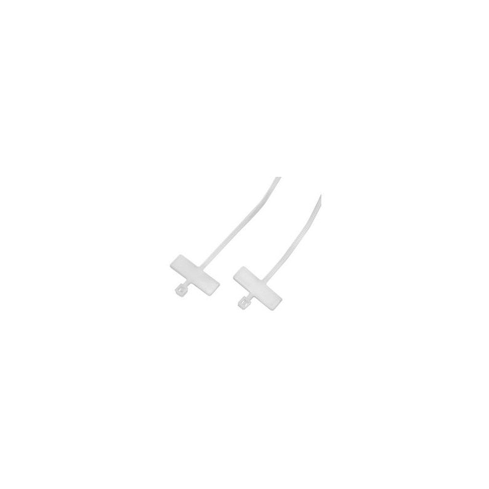 LogiLink Attache-câbles avec champ d'inscription, blanc