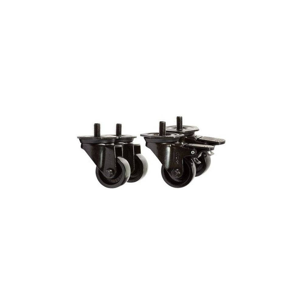 LogiLink Kit de roulettes pour baies 19", capacité de charge