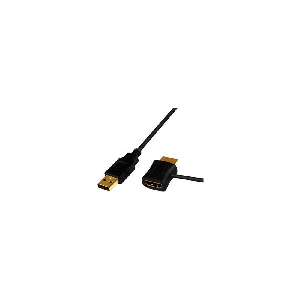 LogiLink Câble adaptateur d'alimentation HDMI, noir