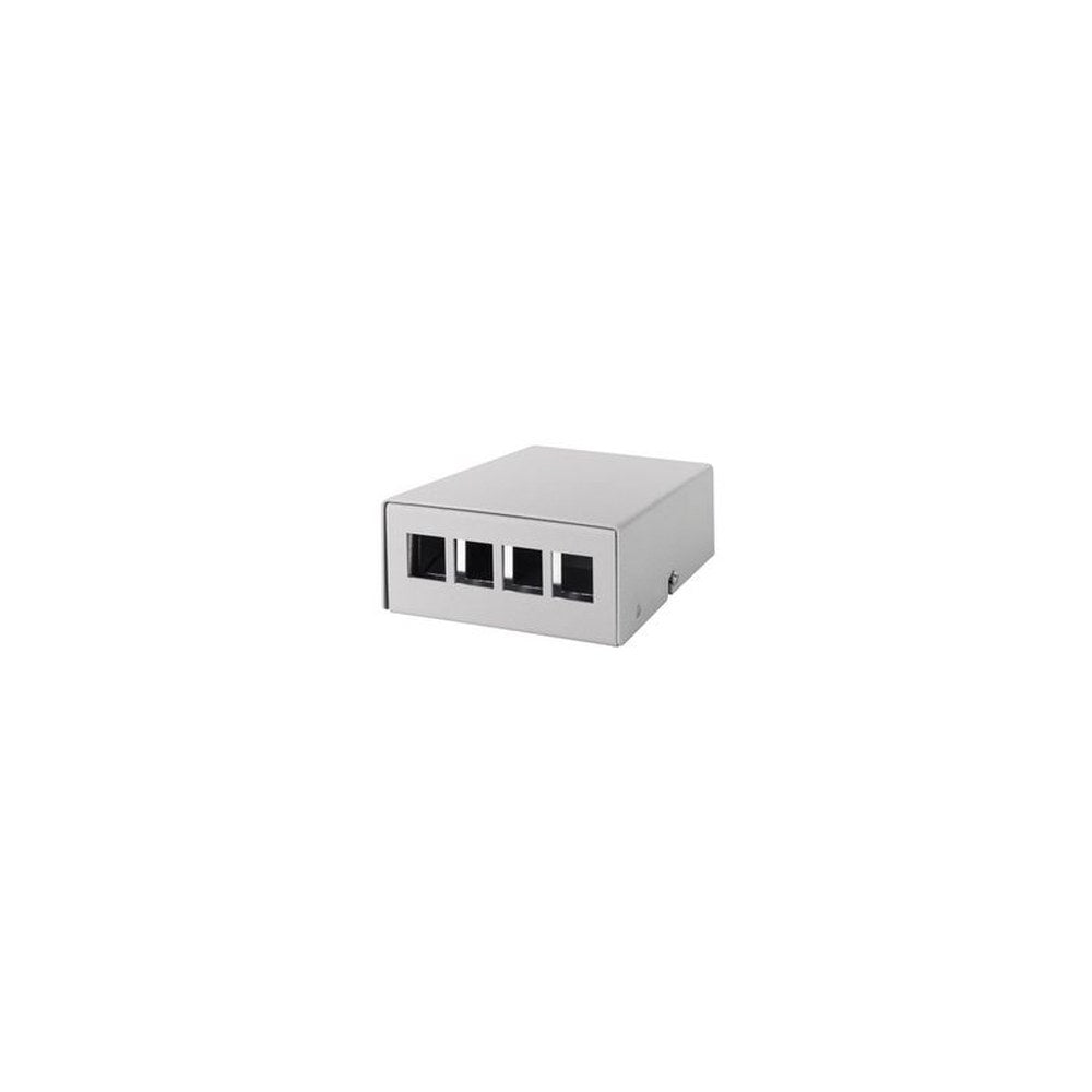 LogiLink Boîtier point de consolidation, 4 ports, gris clair