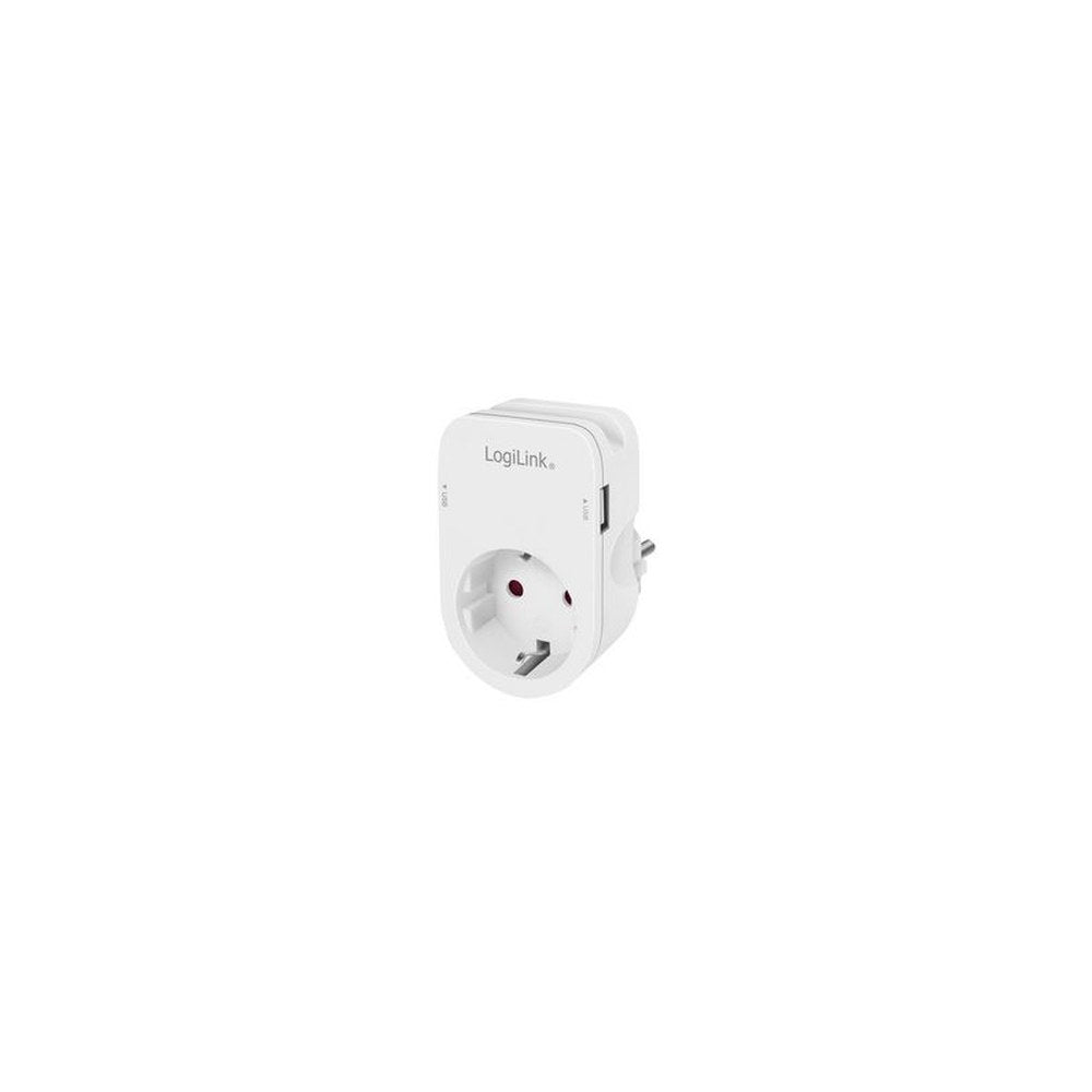 LogiLink Adapterstecker mit Smartphone-Ablagefläche, weiß