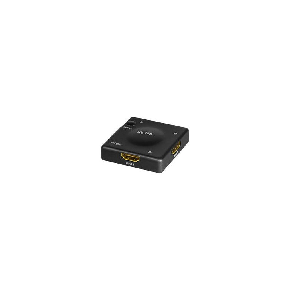 LogiLink Mini commutateur HDMI Full HD, 3 ports, noir