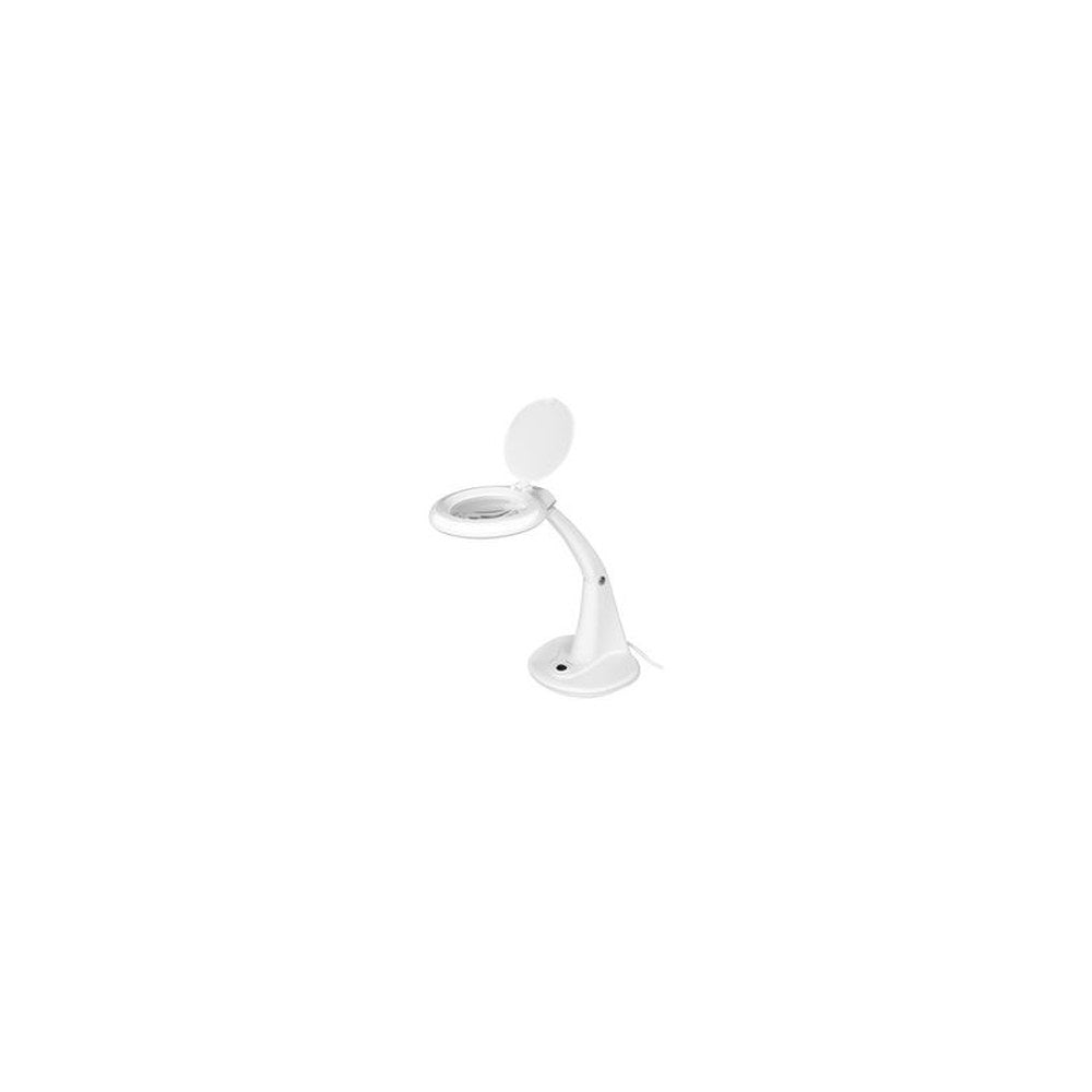 LogiLink Lampe loupe à LED, 2 lentilles, blanc
