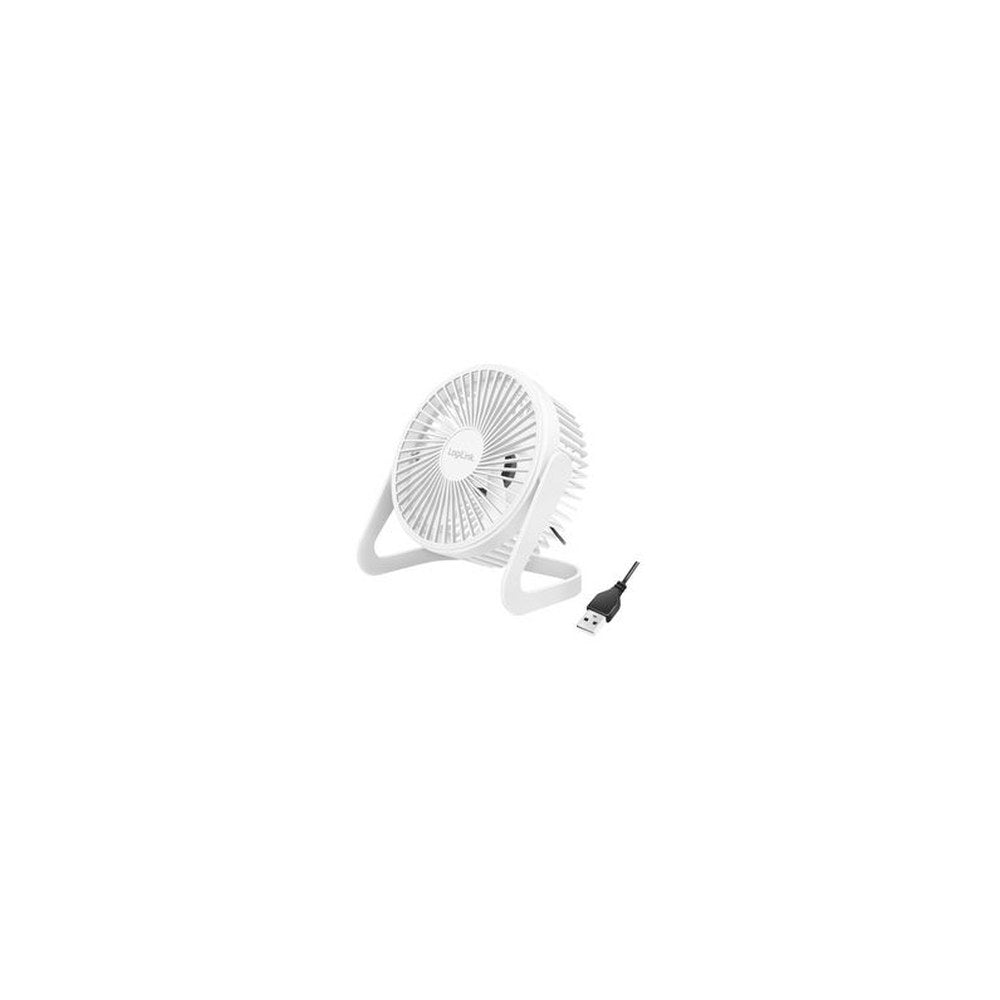 LogiLink Ventilateur de bureau USB, 40 dB, blanc