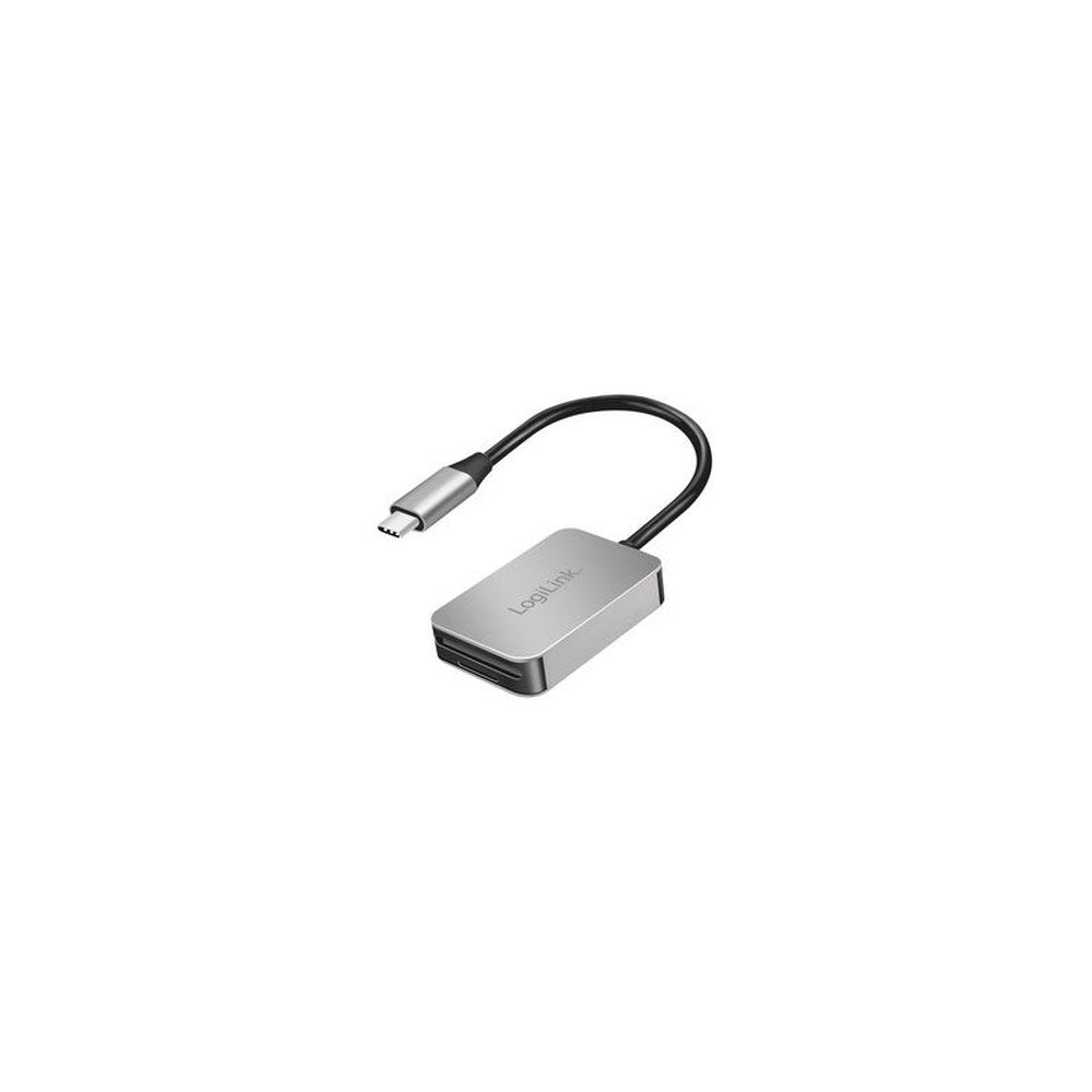 LogiLink Lecteur de cartes dual USB-C 3.2 Gen1, aluminium