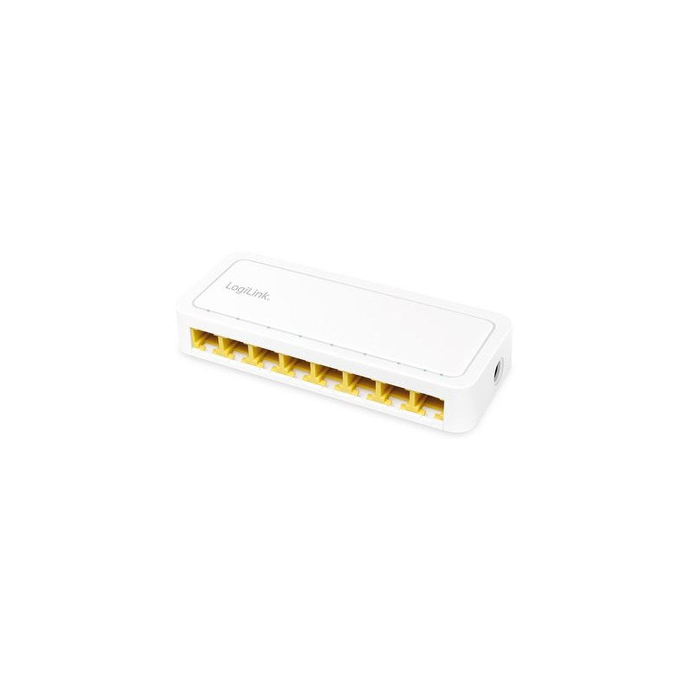 LogiLink Switch de bureau Gigabit Ethernet, 8 ports, blanc