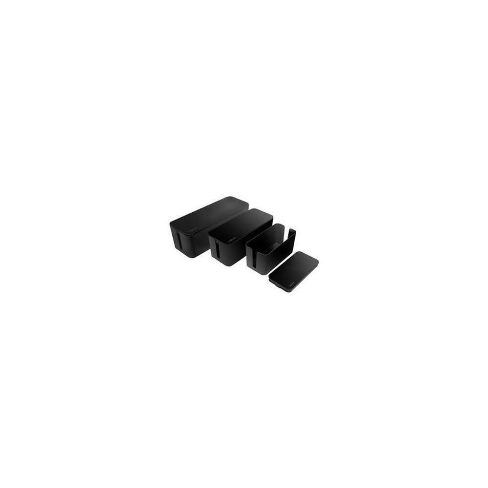 LogiLink Set de boîtes à câbles, 3 tailles, noir