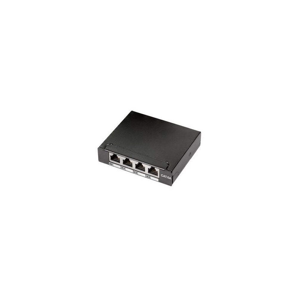 LogiLink Mini-répartiteur, cat. 6A, 4 ports, noir