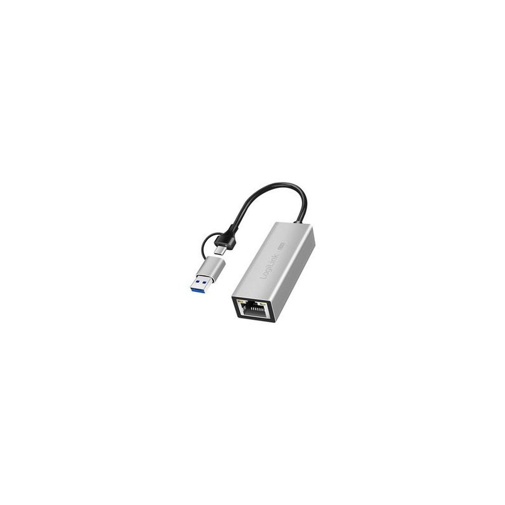 LogiLink Adaptateur réseau Ethernet USB vers RJ45, gris
