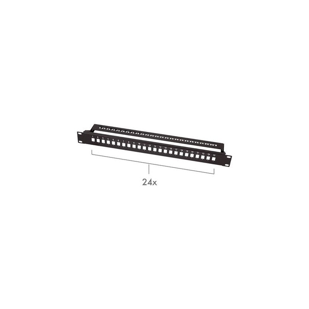 LogiLink Panneau de brassage fibres optiques 19", noir