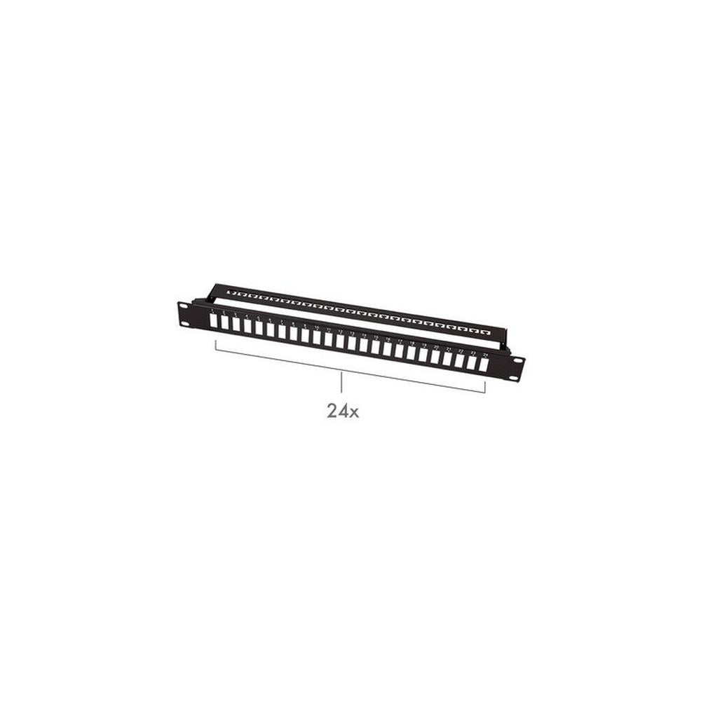LogiLink Panneau de brassage fibres optiques 19", noir