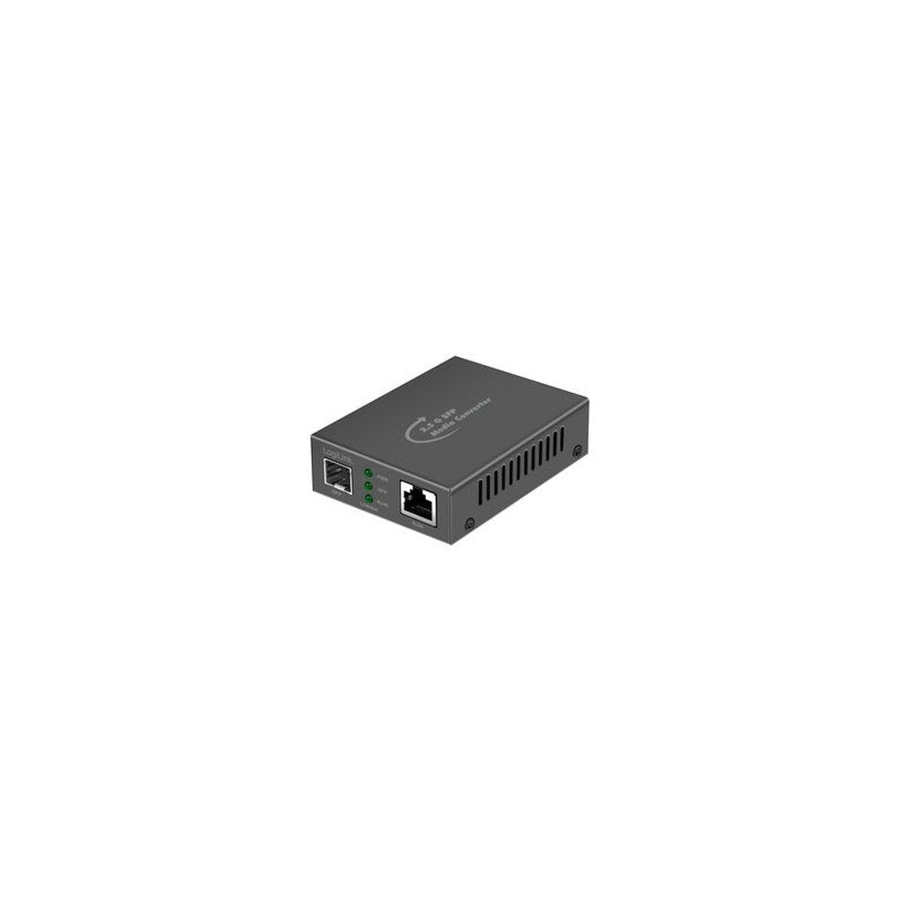 LogiLink Convertisseur média 2,5 Gigabit, RJ45/SFP, noir