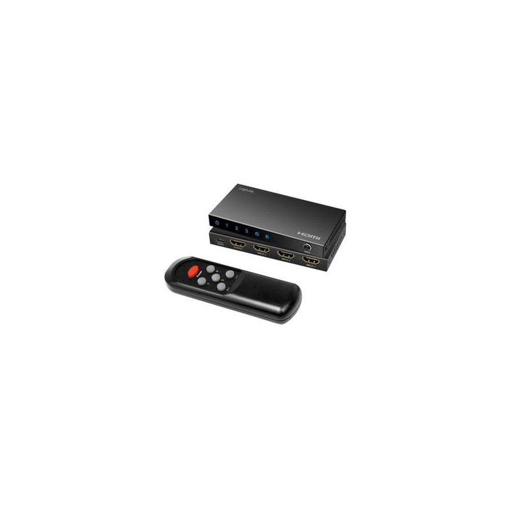 LogiLink Commutateur HDMI 4K/60Hz, 3 ports, noir