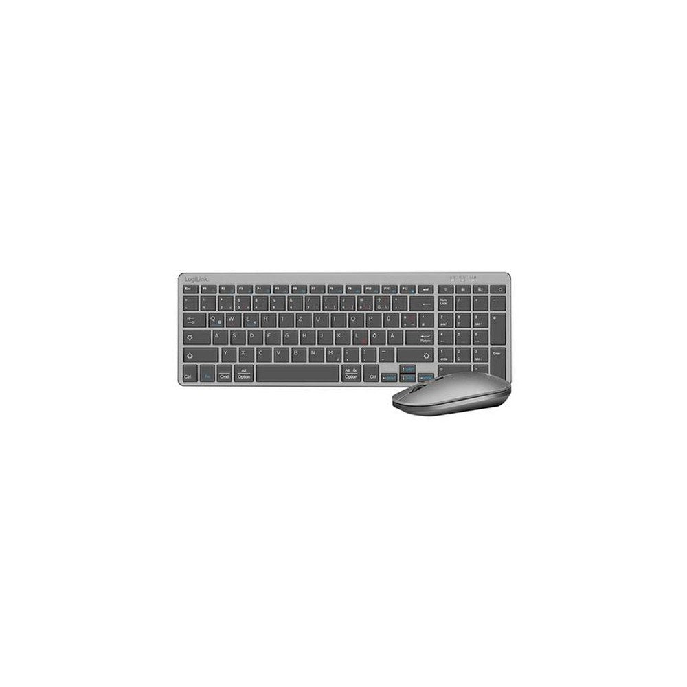 LogiLink BT Dual-Mode Desktop-Set, kabellos, grau/anthrazit