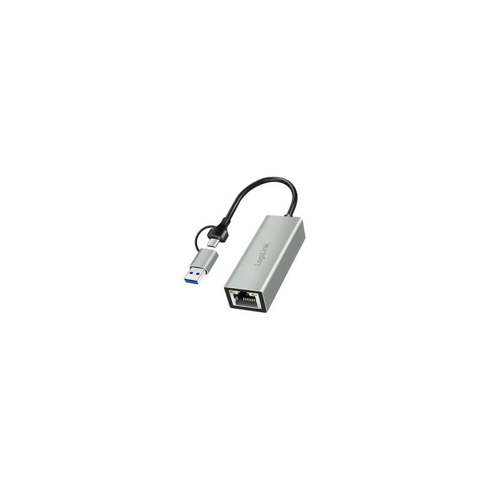 LogiLink USB-C - Gigabit Ethernet-Adapter, grau