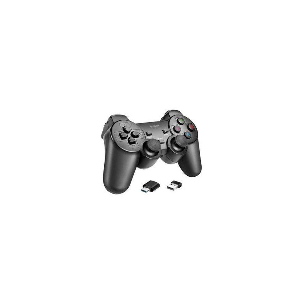 LogiLink Manette de jeu sans fil, 2,4 GHz, noir