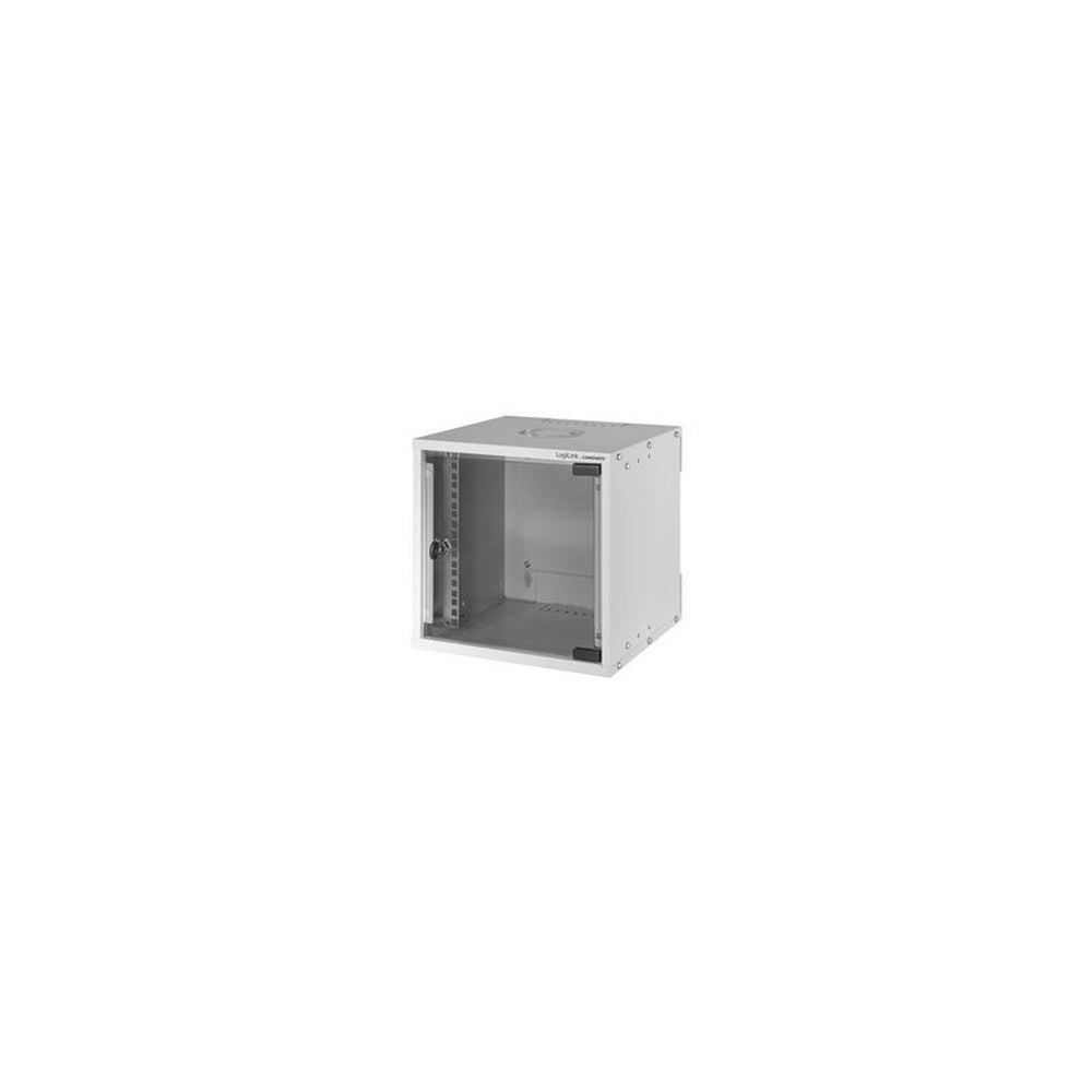 LogiLink Coffret mural 10" SoHo, monté, 4 U, gris clair