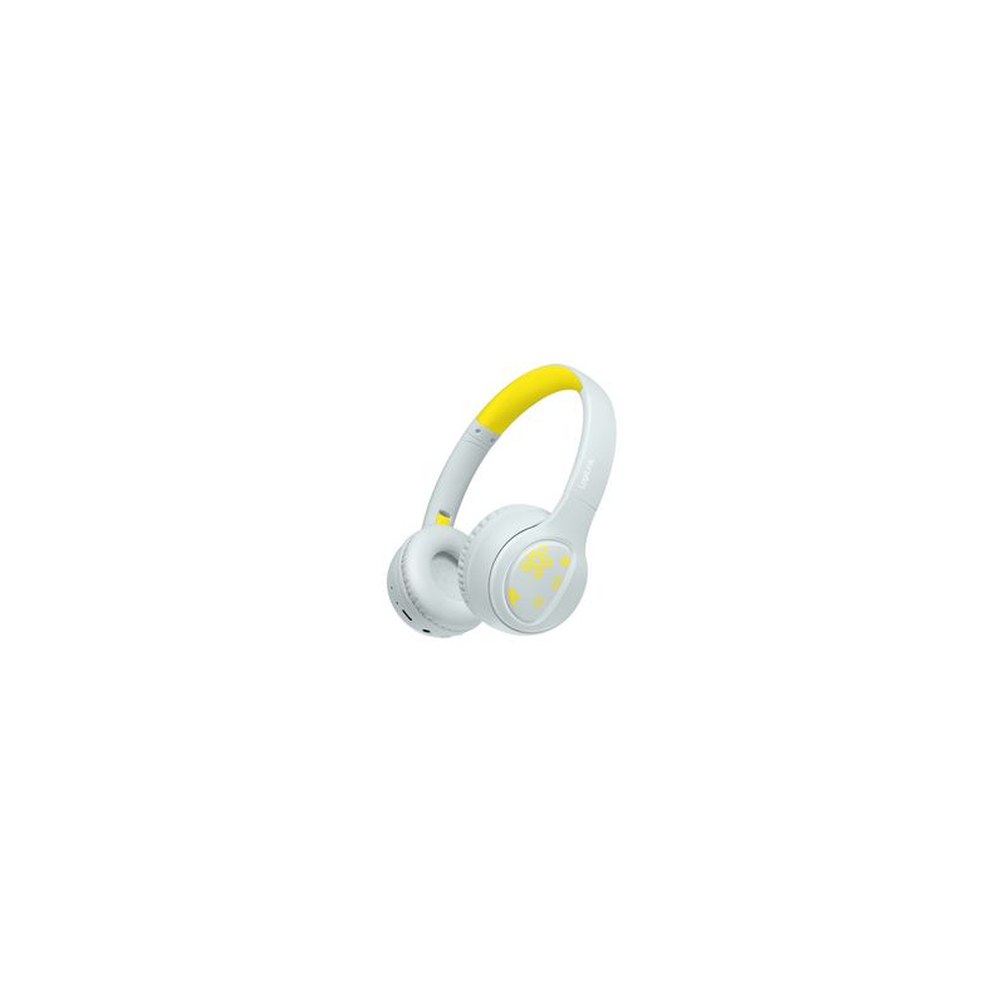 LogiLink Casque audio BT 5.4 MUSIC BUDDIES, bleu clair/jaune