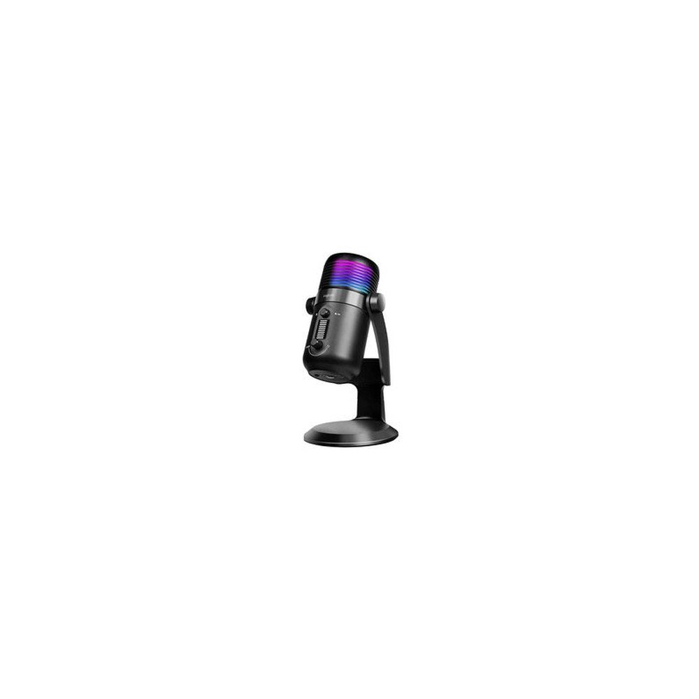 LogiLink USB Mikrofon mit RGB-Licht, Cardioid, schwarz