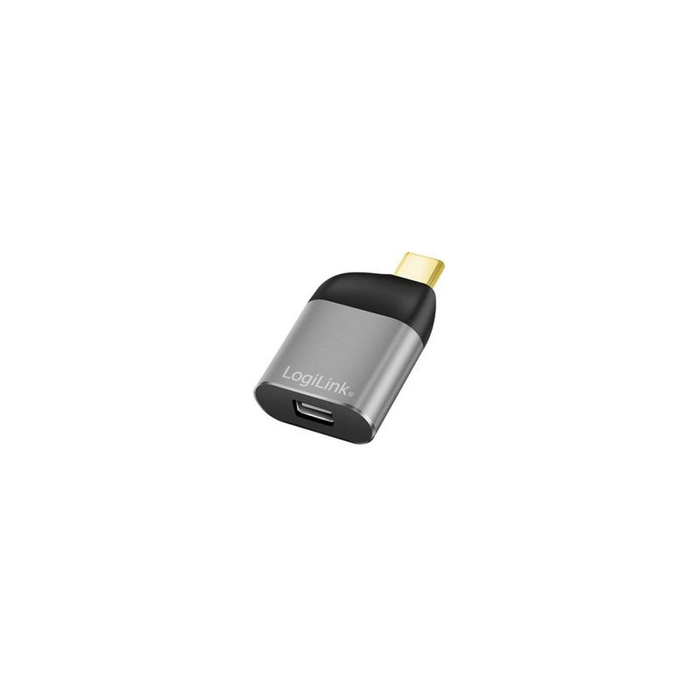 LogiLink USB-C - Mini DisplayPort Adapter, Aluminium-Gehäuse
