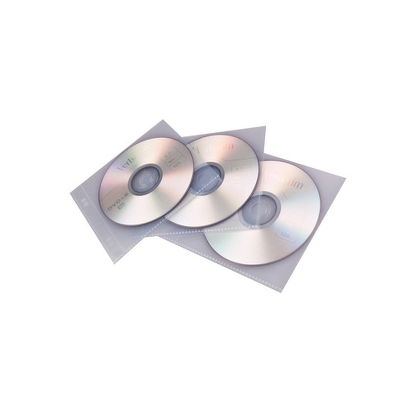 proOFFICE Pochette pour CD/DVD, pour 1 CD/DVD, transparent