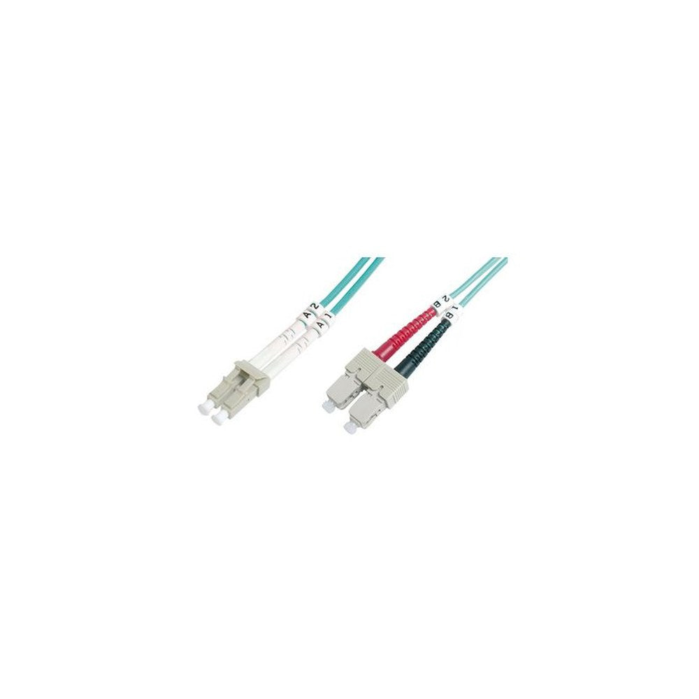 DIGITUS Câble patch à fibres optiques,OM3, LC mâle - SC mâle