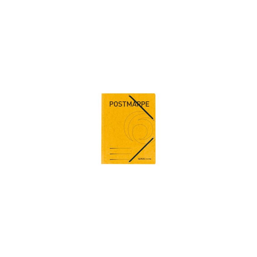 herlitz Postmappe, Karton, DIN A4, gelb