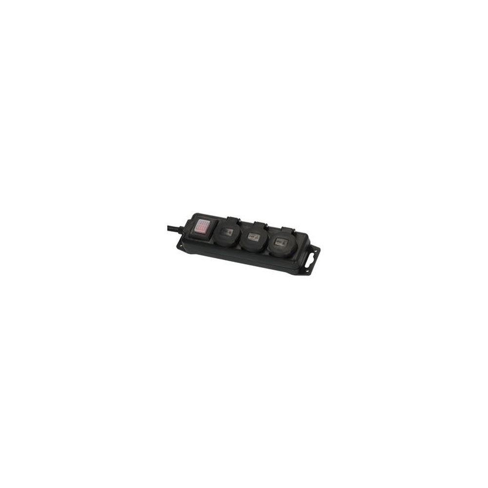 brennenstuhl Outdoor-Steckdosenleiste, 3-fach, IP44, schwarz