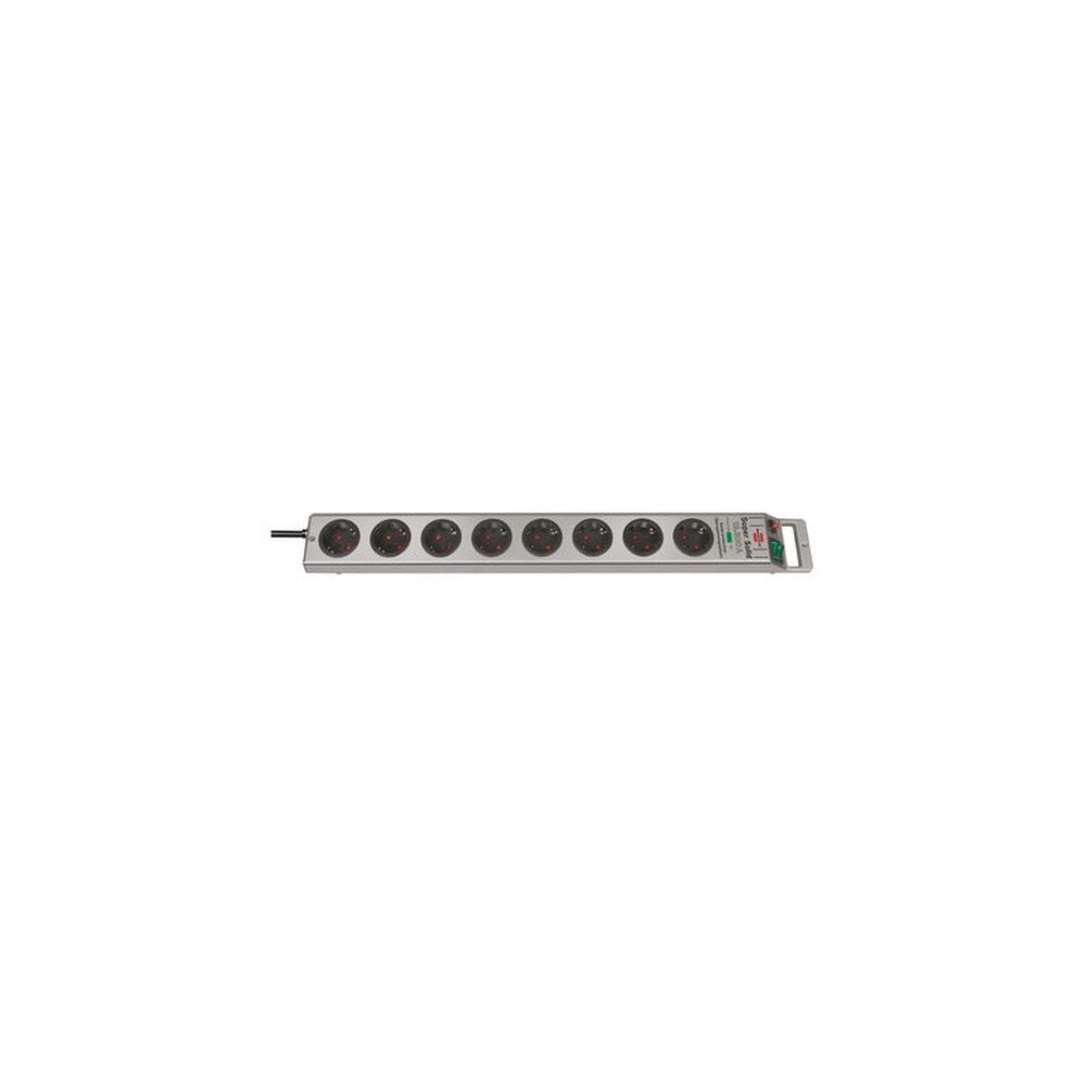 brennenstuhl Steckdosenleiste "Super-Solid", 8-fach, silber