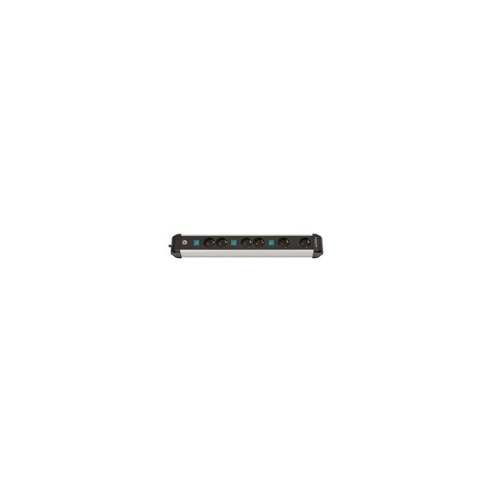 brennenstuhl Steckdosenleiste Premium-Alu-Line, 6-fach