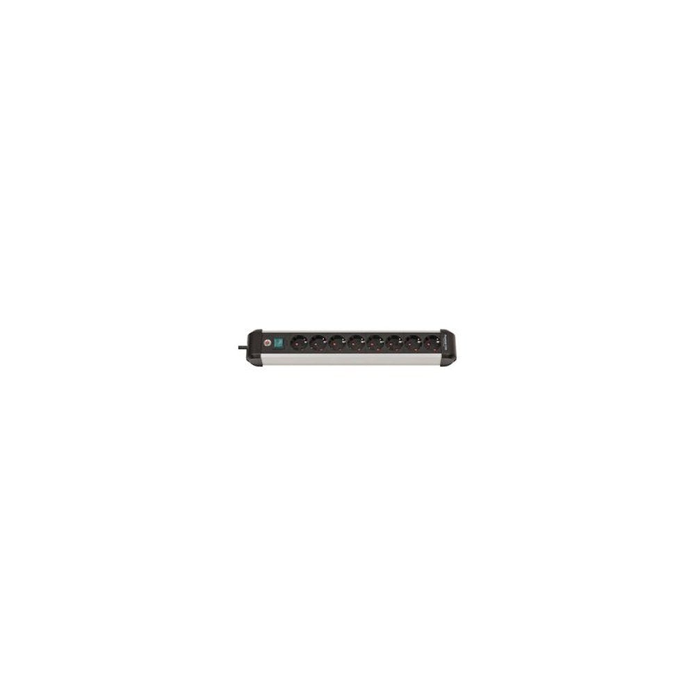 brennenstuhl Steckdosenleiste Premium-Alu-Line, 8-fach