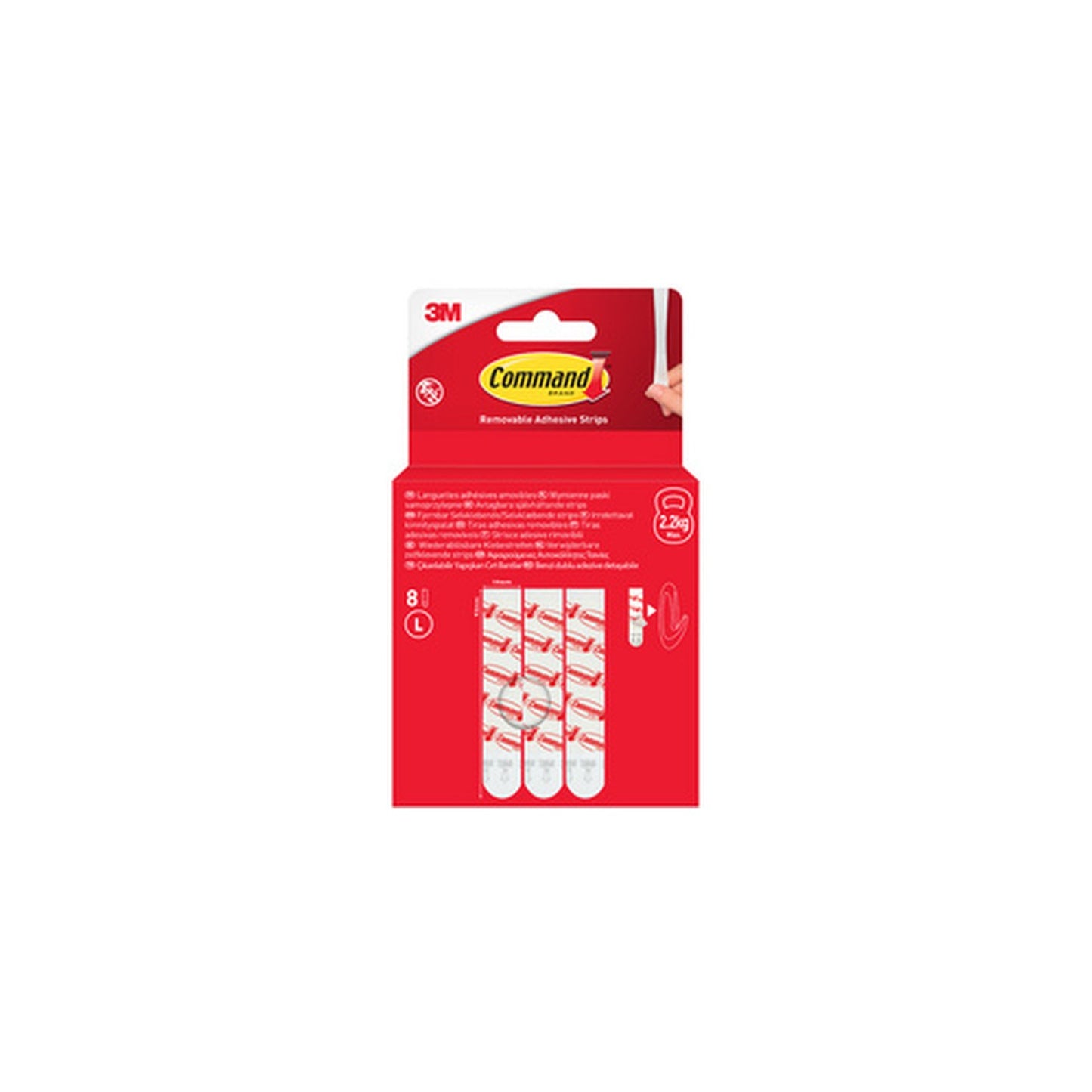 3M Command Paquet de recharge languettes adhésives, blanc