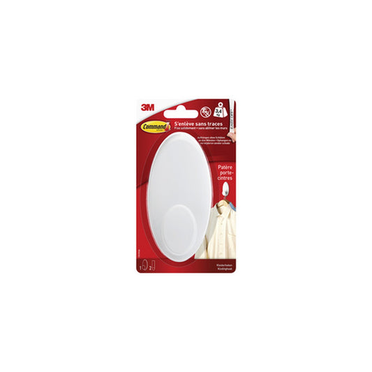 3M Command Crochet pour vêtement, plastique taille XL blanc