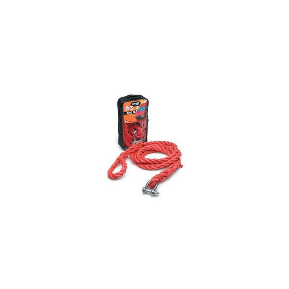 IWH Corde de remorquage Jumbo, 4.000 kg, avec manille, rouge