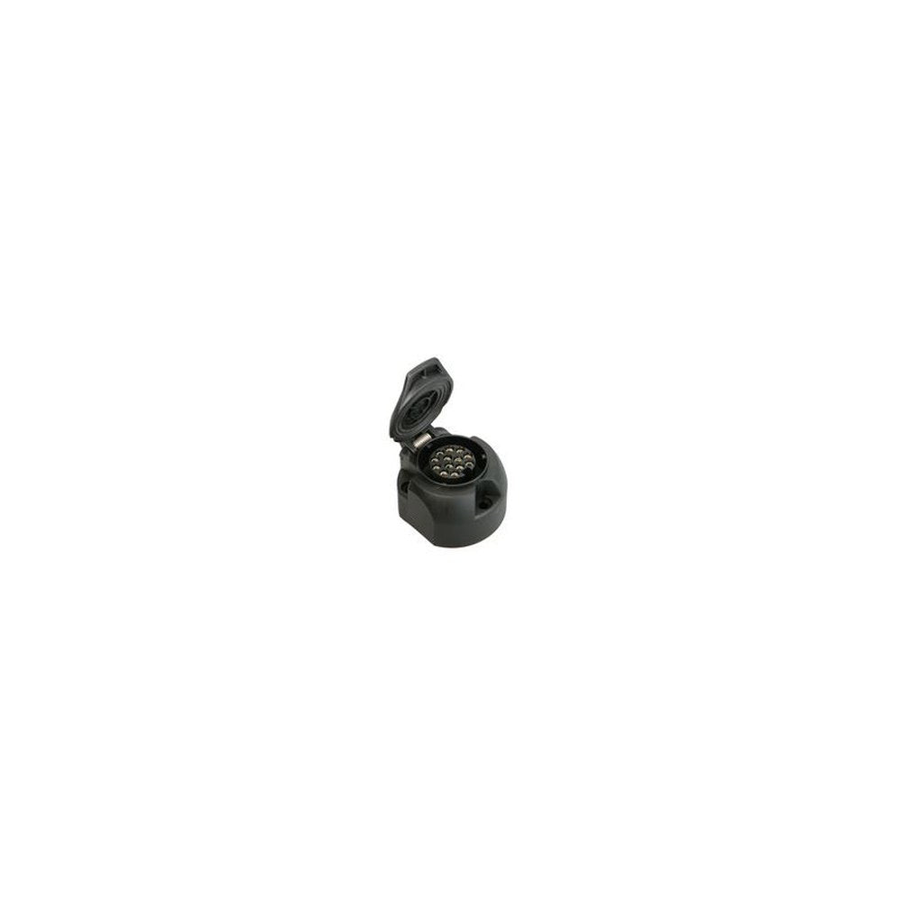 IWH Prise de voiture, 13 broches, plastique, noir