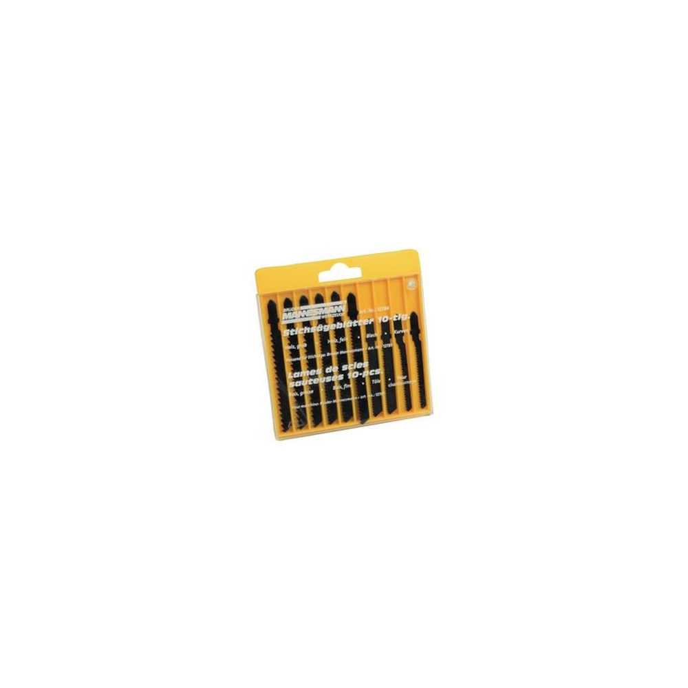 BRÜDER MANNESMANN Kit de lames de scie sauteuse, 10 pièces